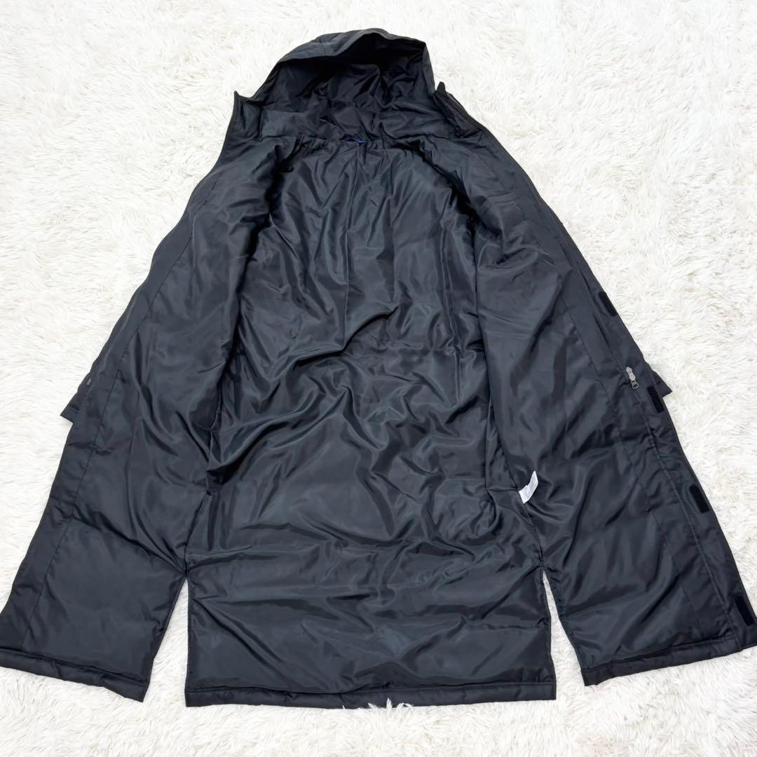 【美品】ASICS ダウン ベンチコート ロング Mサイズ フェザー30%