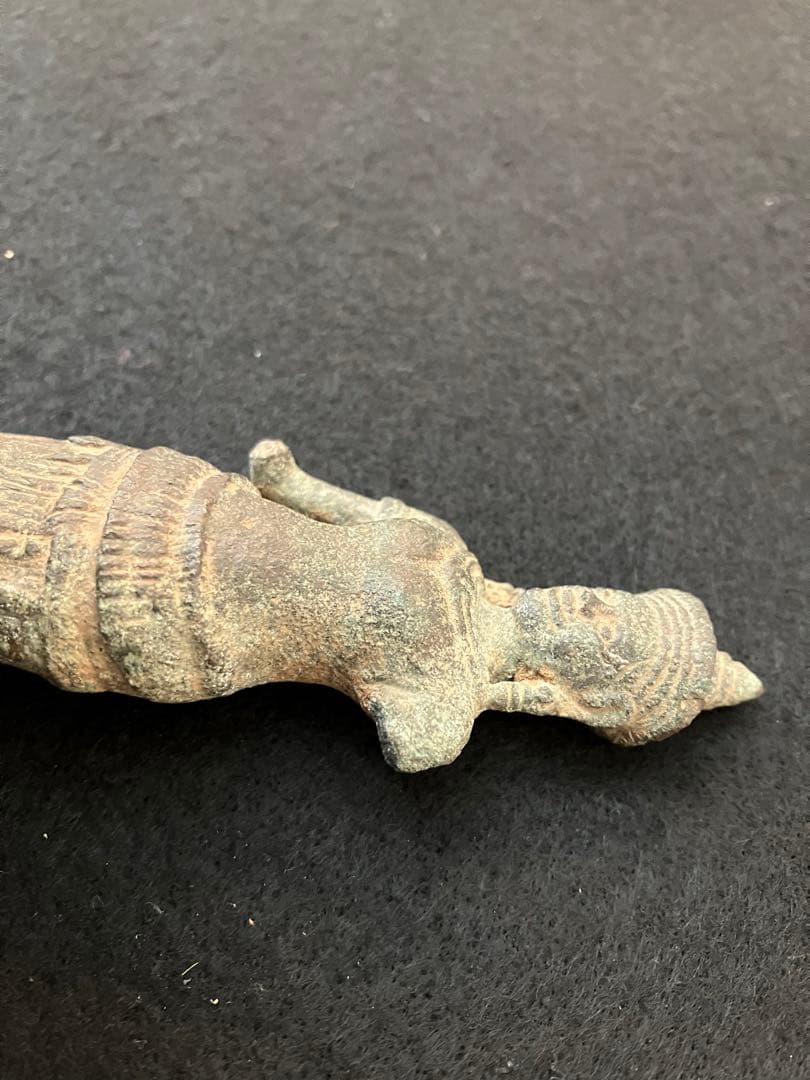 クメール青銅　女神立像