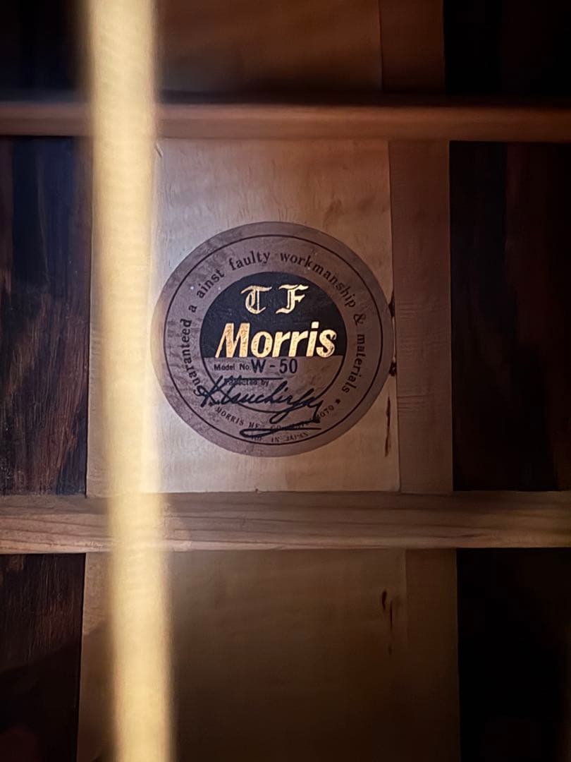 T.F.MorrisW-50アコースティックギター 希少ブラック