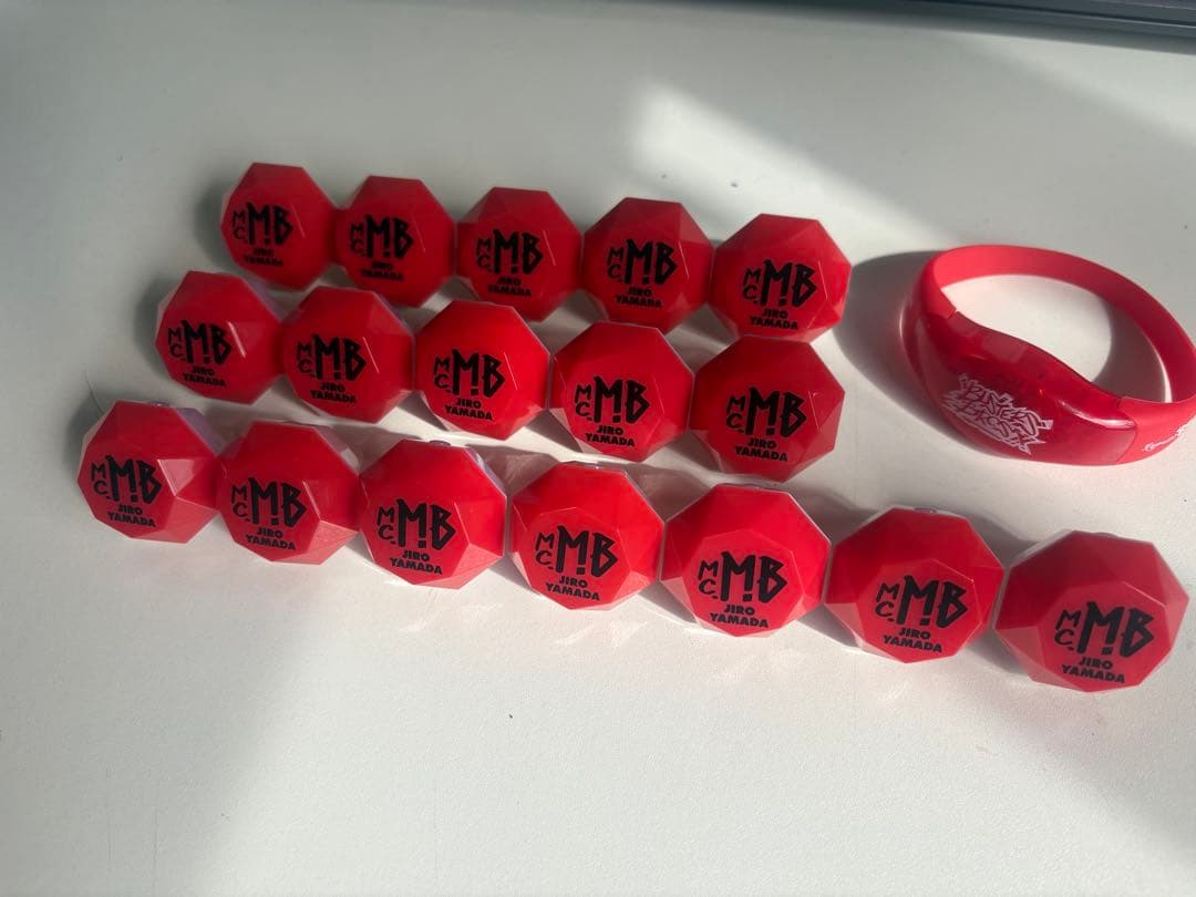 ヒプノシスマイク 山田二郎 リングライト17個＋LEDリストバンド