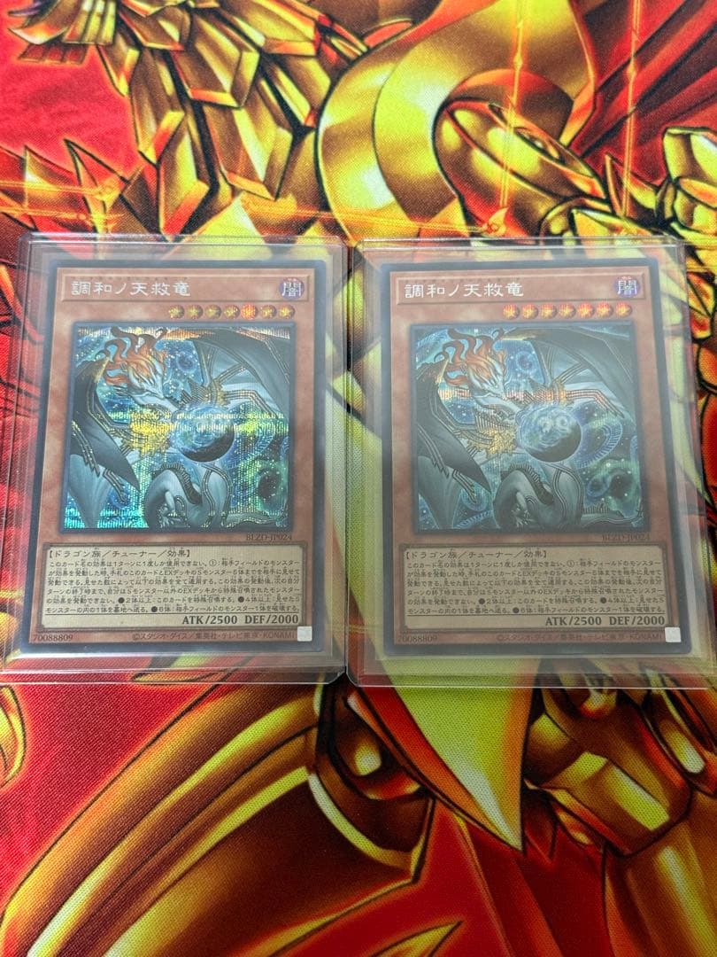 遊戯王　調和ノ天救竜　ハルモニア　シークレット　シク　2枚