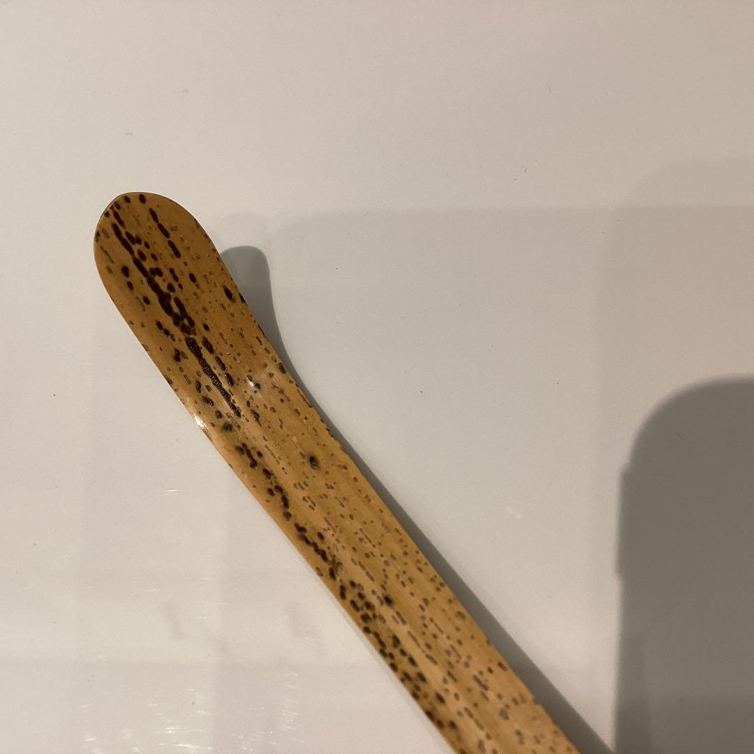 茶杓　蓬莱　再住　吉口桂堂