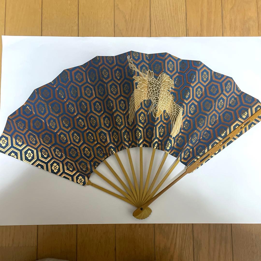 8 舞扇 観世流 能楽御舞扇子司 十松屋福井謹製　豪華 金箔 記念品