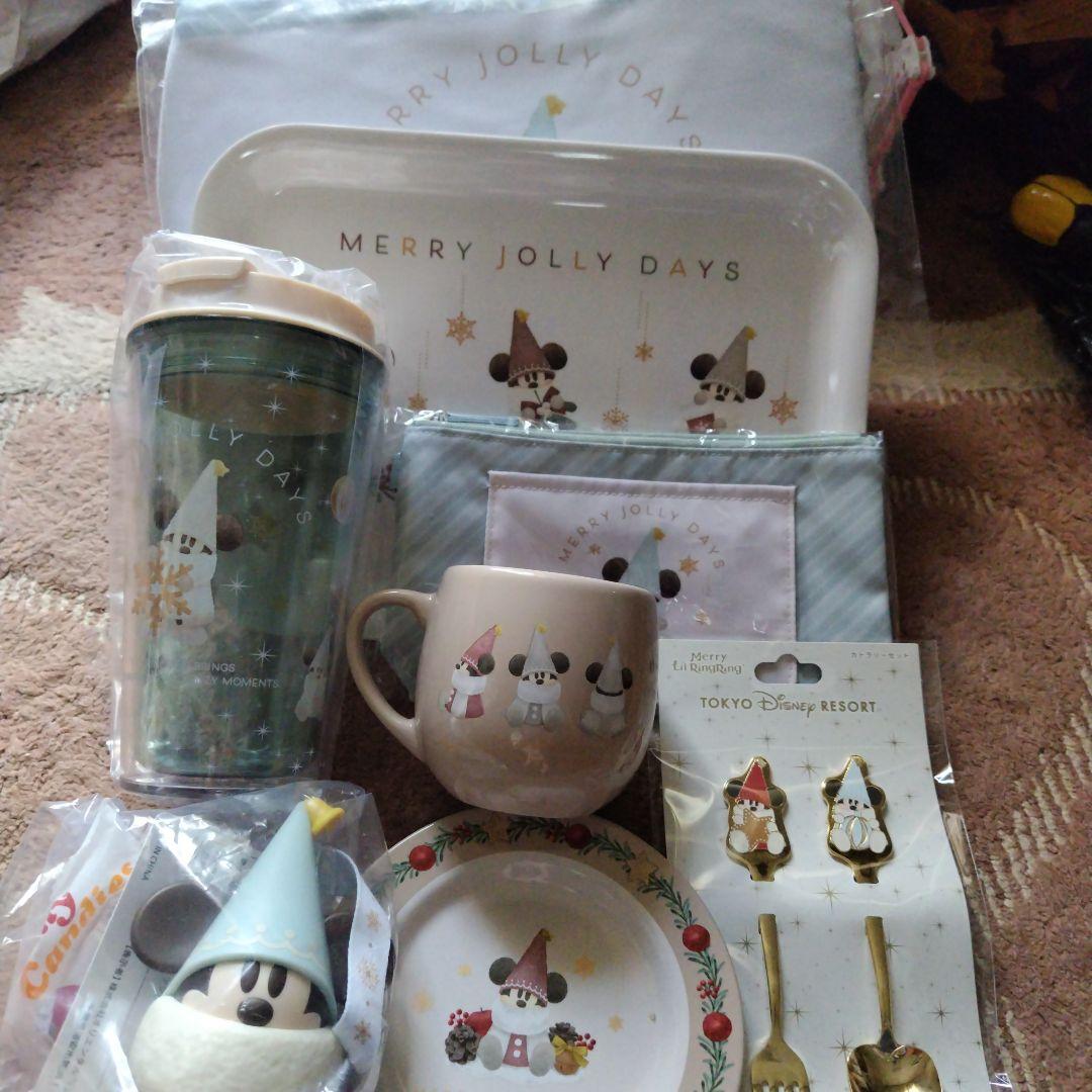 セール!!　リルリンリン　クリスマス　スーベニアセットとトレーとカトラリーセット