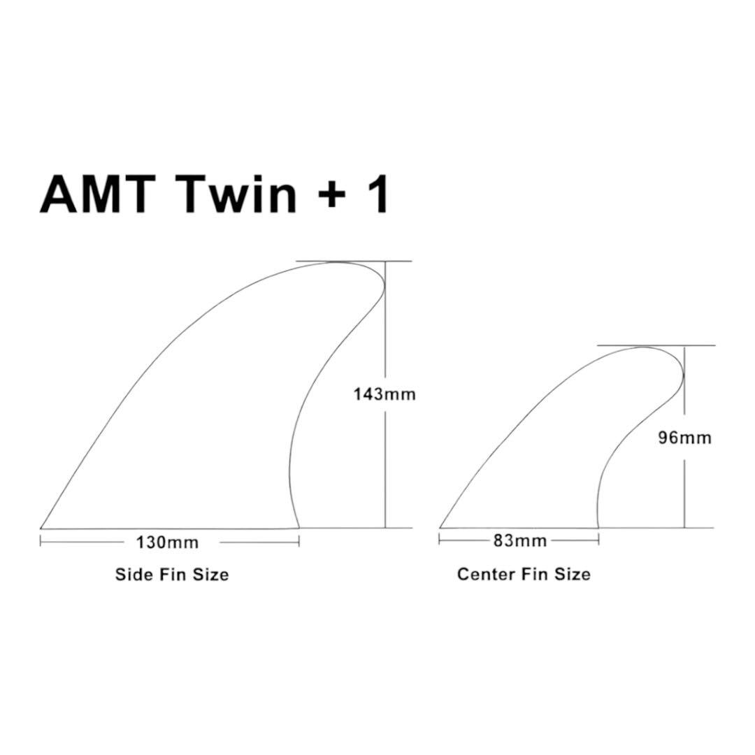 新品未使用 FCS2サーフボードフィン AMT 2+1