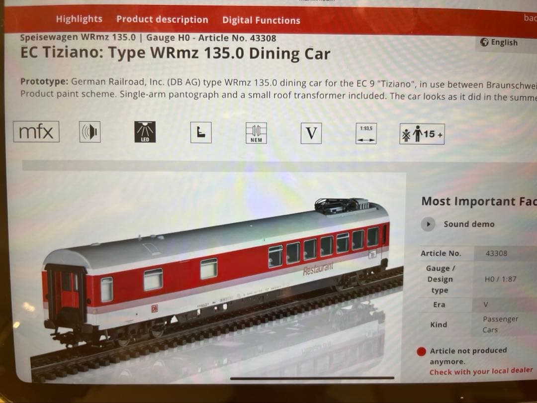 メルクリン marklin HO 43308