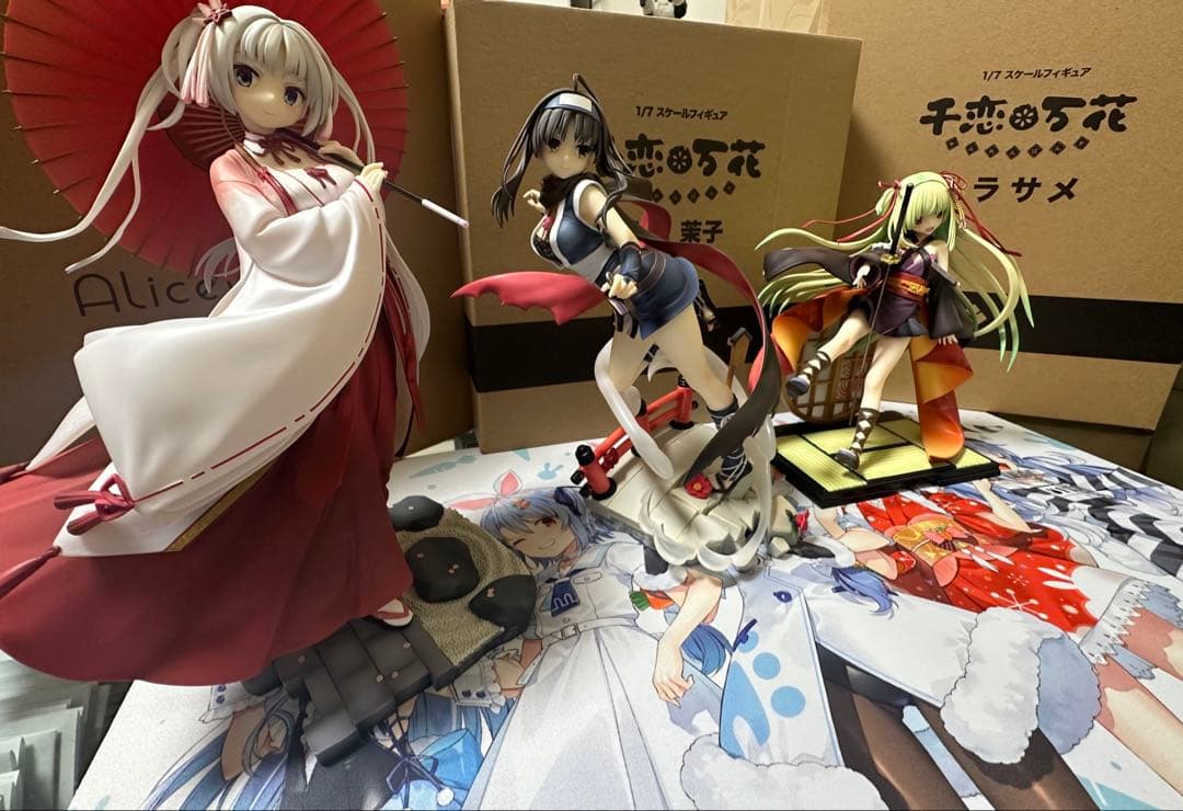 ゆずソフト　1/7スケールフィギュア　7体セット