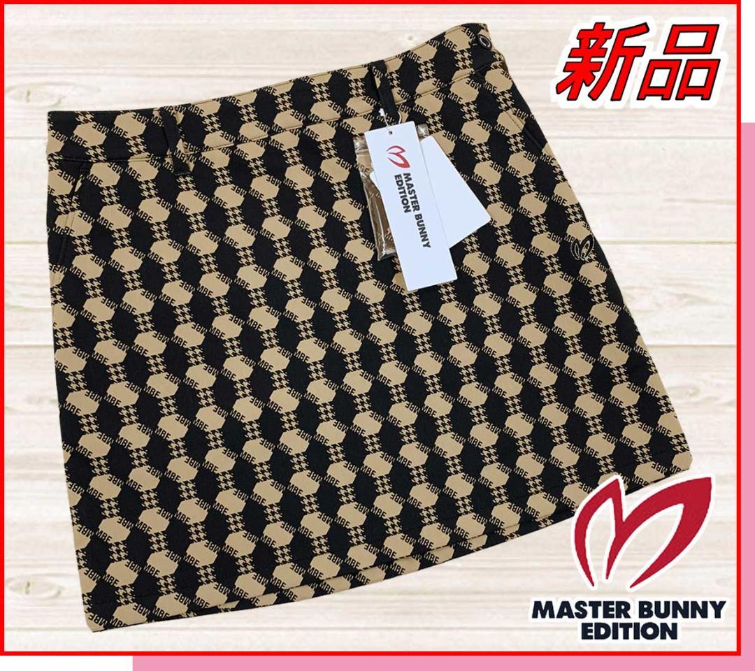 【新品】マスターバニーゴルフスカートボンディングプリント5ポケットベージュ0S