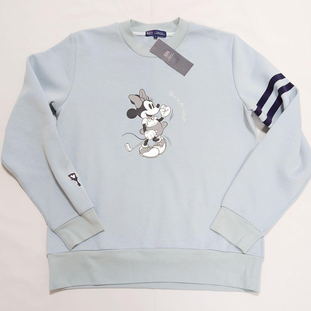 【新品未使用】23区ゴルフ ディズニーコラボスウェットプルオーバー I サックス