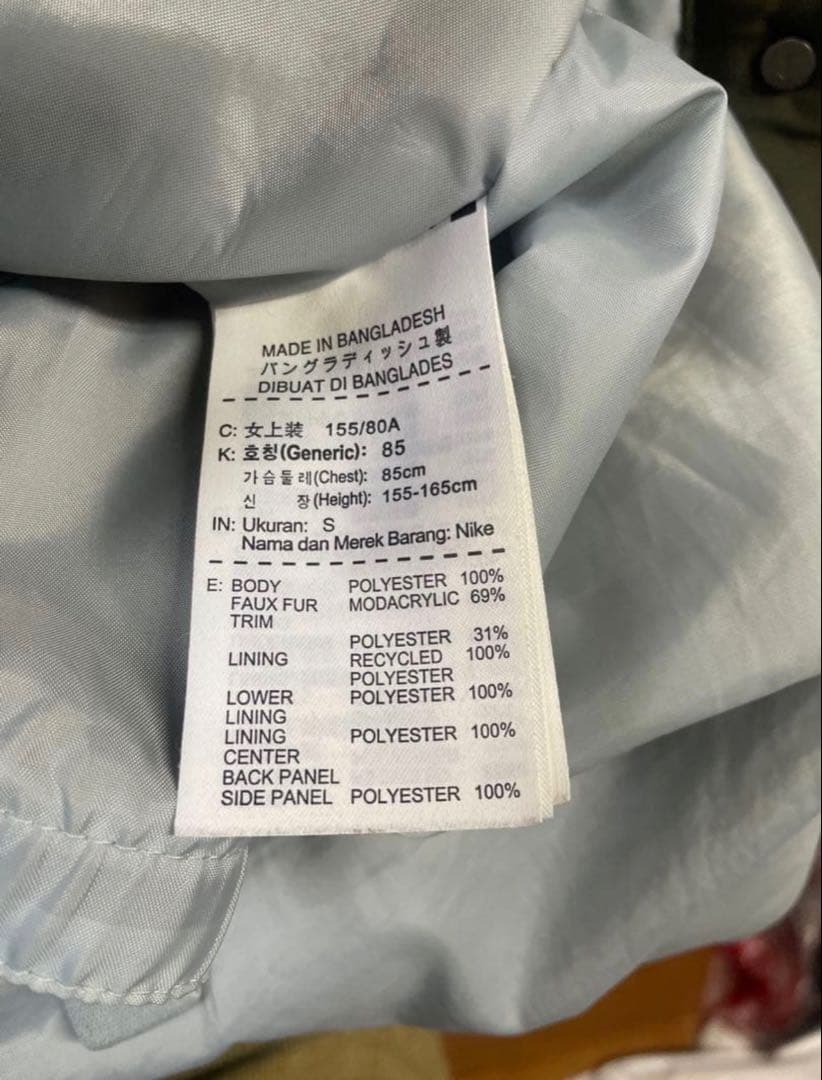 スノー仕様のNIKE SBジャケットHUDSON PARKAナイキSB(S)