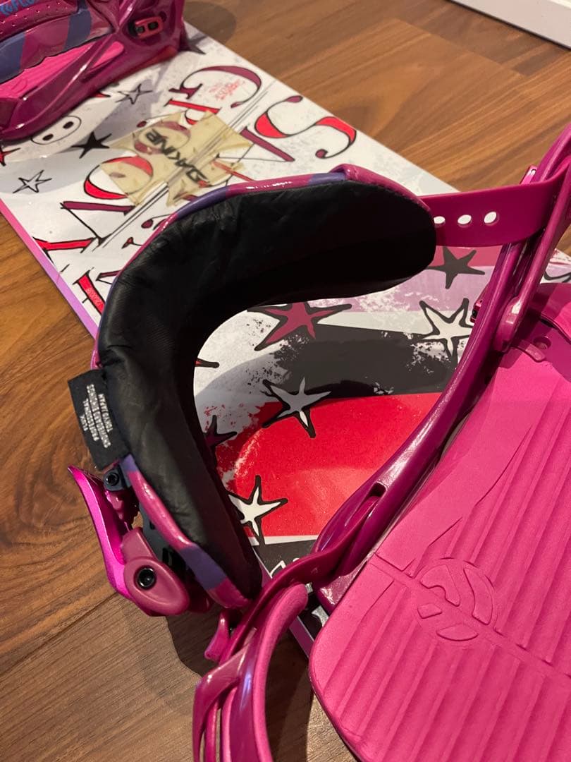 SABRINA GROOVY スノーボード FLUX ビンディングセット146㎝