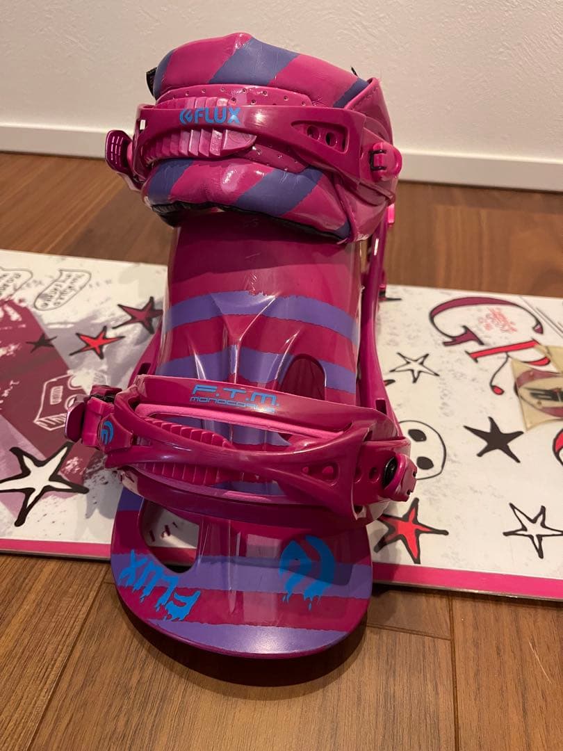 SABRINA GROOVY スノーボード FLUX ビンディングセット146㎝