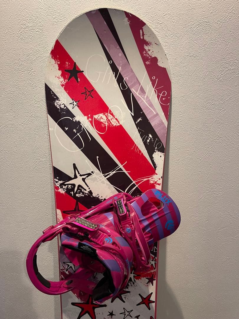 SABRINA GROOVY スノーボード FLUX ビンディングセット146㎝