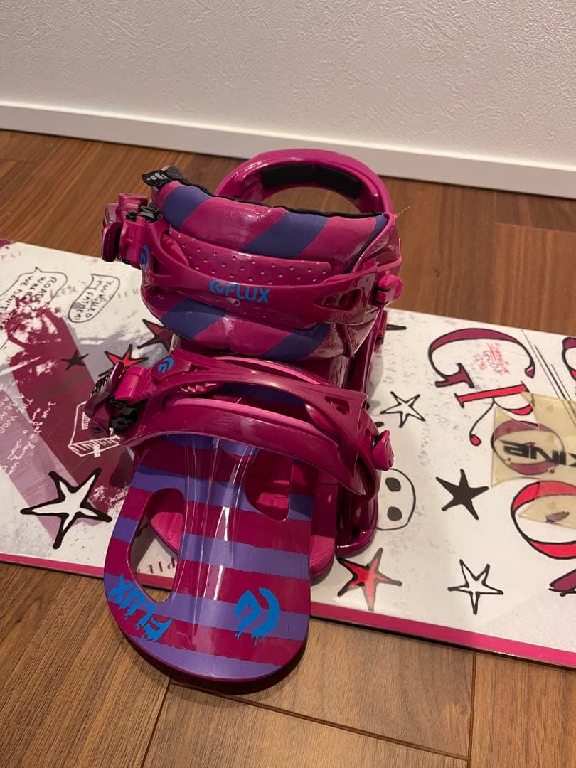 SABRINA GROOVY スノーボード FLUX ビンディングセット146㎝