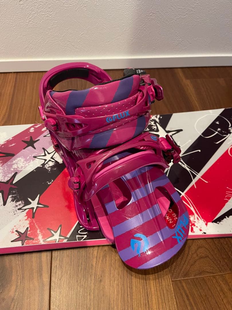 SABRINA GROOVY スノーボード FLUX ビンディングセット146㎝