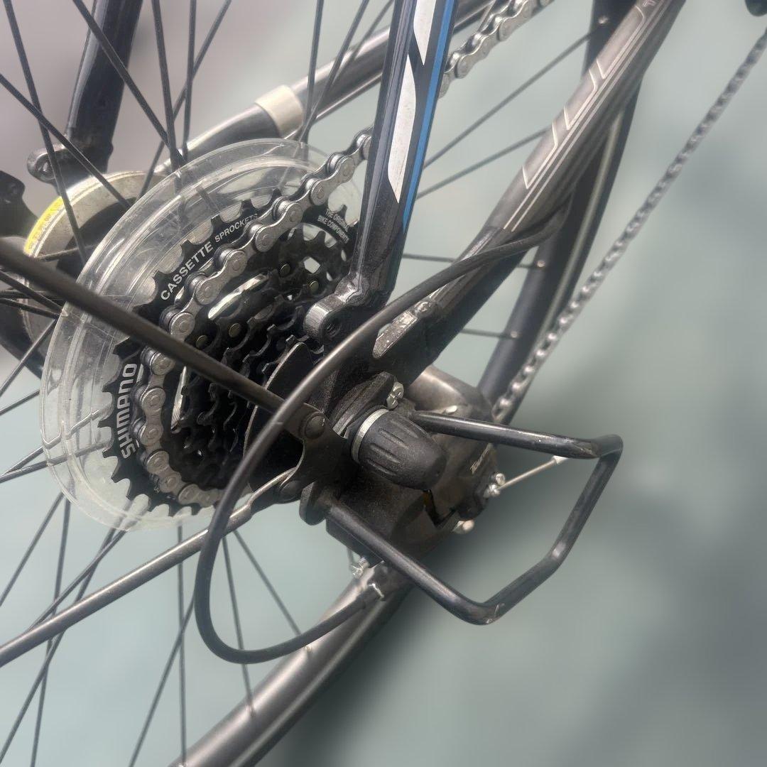 ブリヂストン クロスバイク 内装7段 ダイナモ 黒 27型