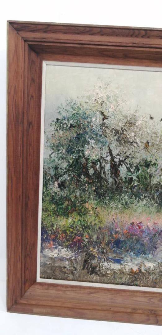 1【真作】アンナ・オルシェウスカ 風景 油彩 1988 ポーランド