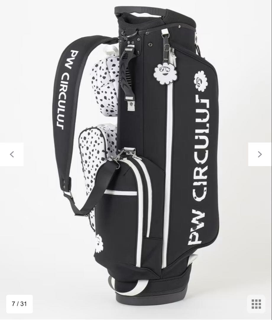 PW CIRCULUT キャディバッグ ブラック・ホワイト