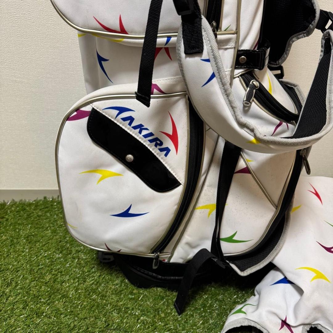 AKIRA アキラ キャディバッグ ゴルフバッグ スタンド式 2018年式