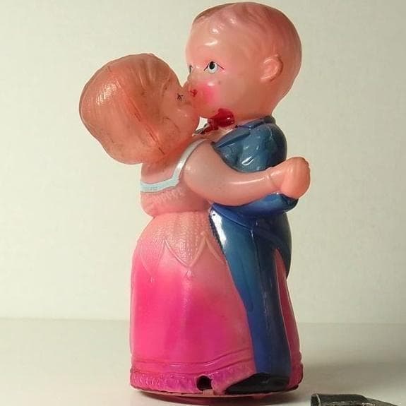 ダンシング カップル セルロイド おもちゃ 占領下日本製 ゼンマイ 戦後の昭和