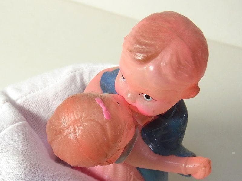 ダンシング カップル セルロイド おもちゃ 占領下日本製 ゼンマイ 戦後の昭和