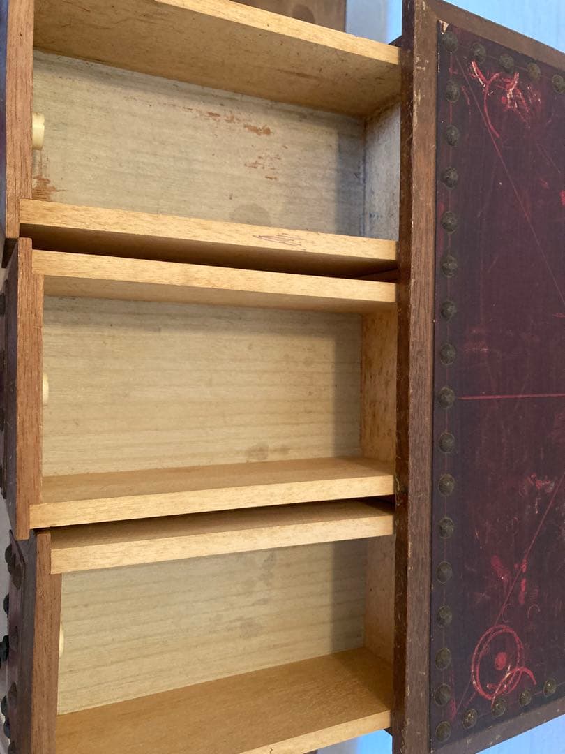 アンティーク チェスト レトロ　箪笥　タンス　本革　ヴィンテージ