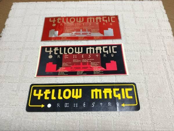 YMO　ステッカー　坂本龍一　ビンテージ シール　イエローマジックオーケストラ
