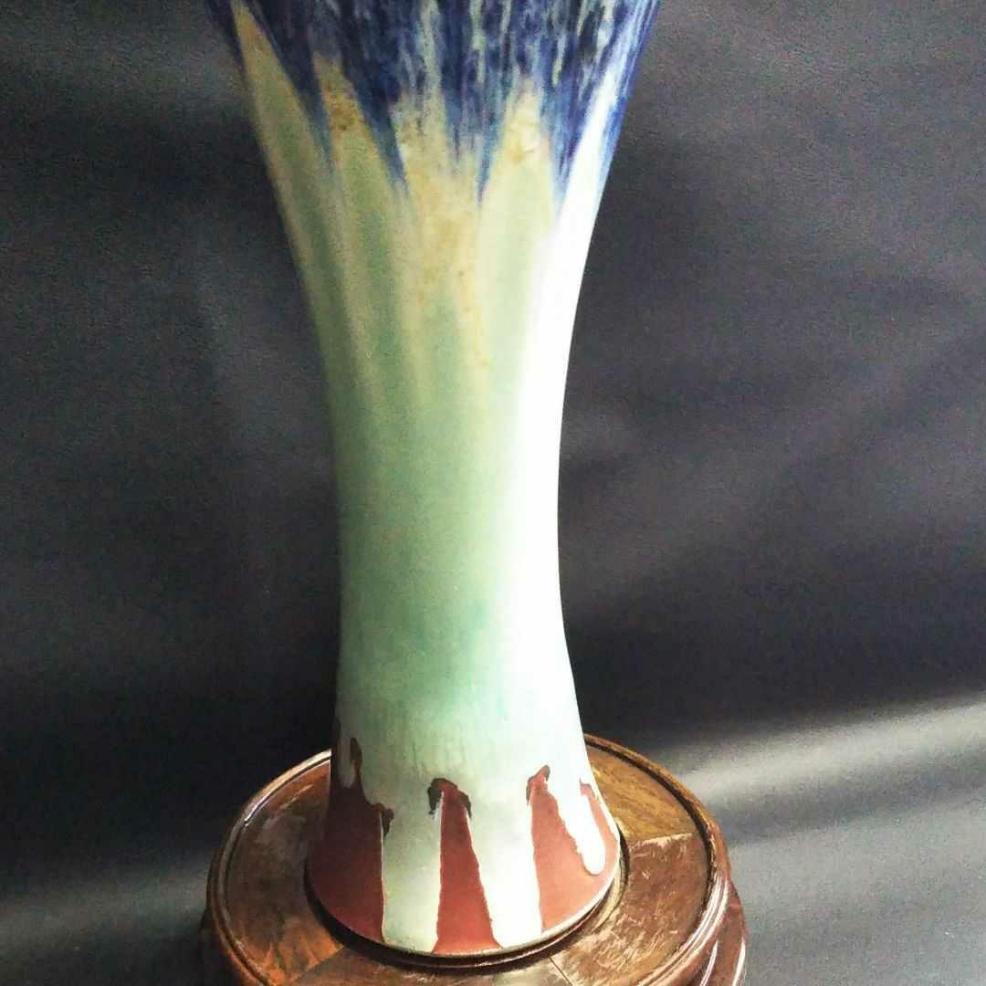 ※中国古美術/爐鈞窯窯変梅瓶(底款:大清乾隆年製)