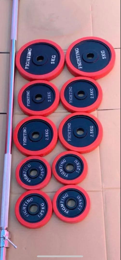 未使用配置品／マッスル筋トレ／豪華セット総重量110kg