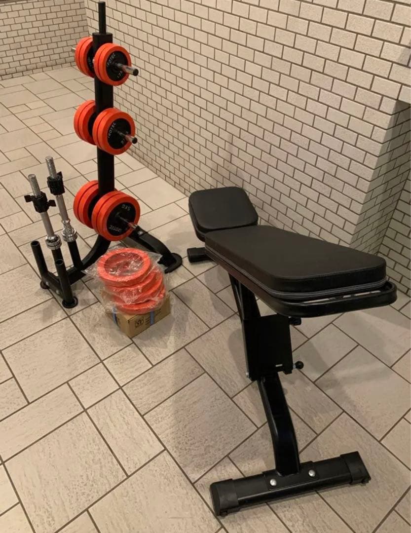 未使用配置品／マッスル筋トレ／豪華セット総重量110kg