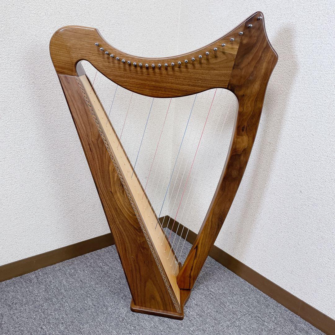 25年製 AOYAMA ハープ 25s 25弦 サウルハープ ブラウン