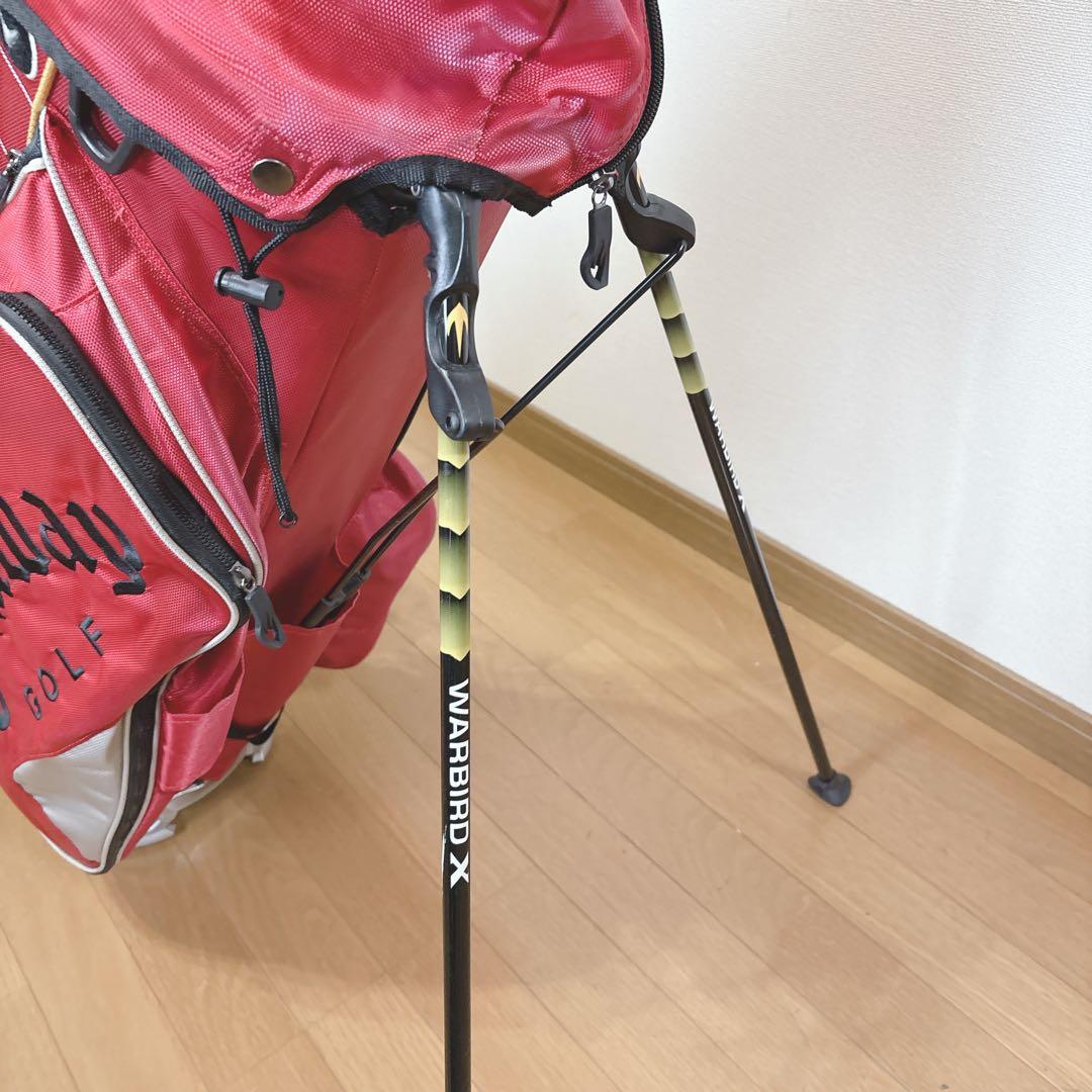 K378 Callaway スタンドキャディバック 赤 軽量