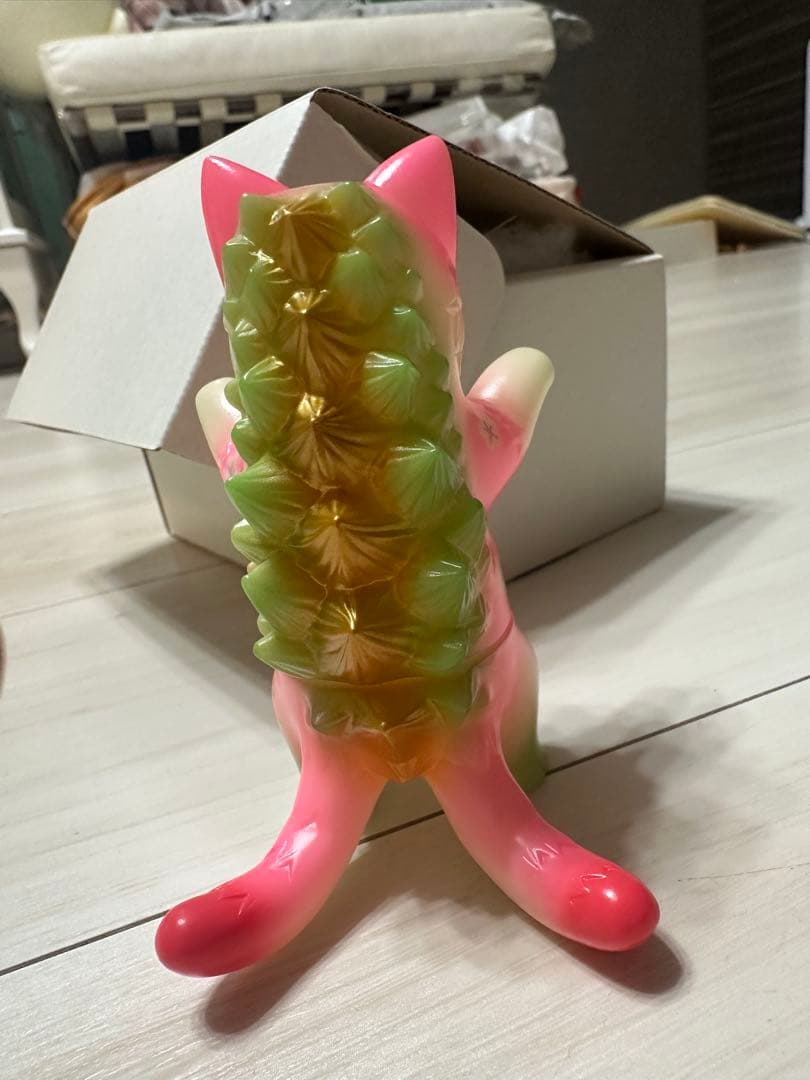 ソフビ 化猫怪獣　小夏屋 ネゴラカスタム　月夜桜