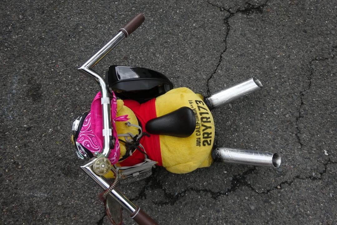 キッズカート くまのープー ハーレー 子供用バイク ディスプレイ品 面白い