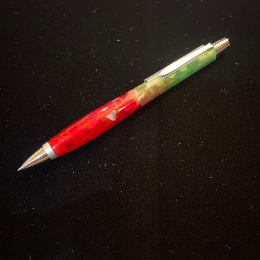 匠衆・朱椿粋（旧ウッドペンクラフト）レジンペン朱椿　0.5mmボールペン