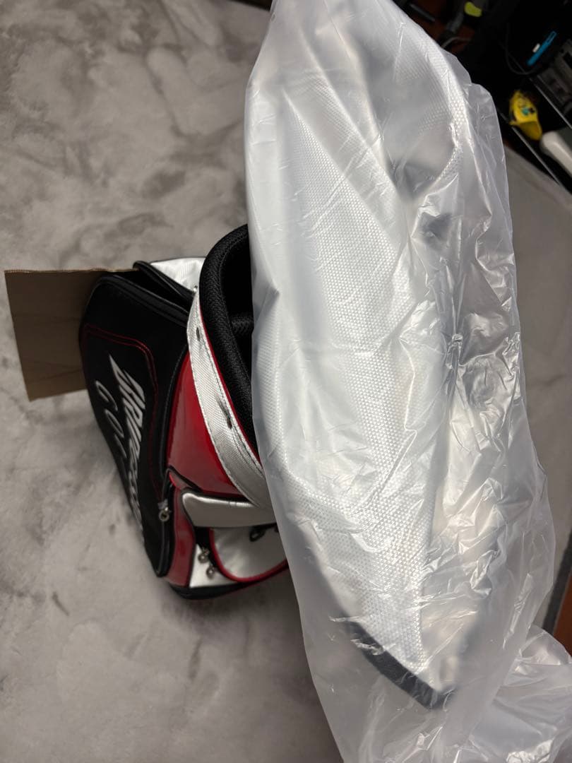 BRIDGESTONE ゴルフキャディバッグ 黒/赤/白