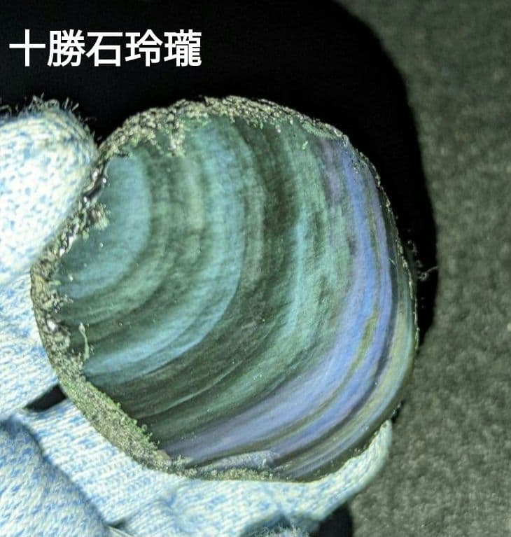 【研磨品】十勝石玲瓏　北海道産レインボーオブシディアン　十勝石　玲瓏石　北海道石