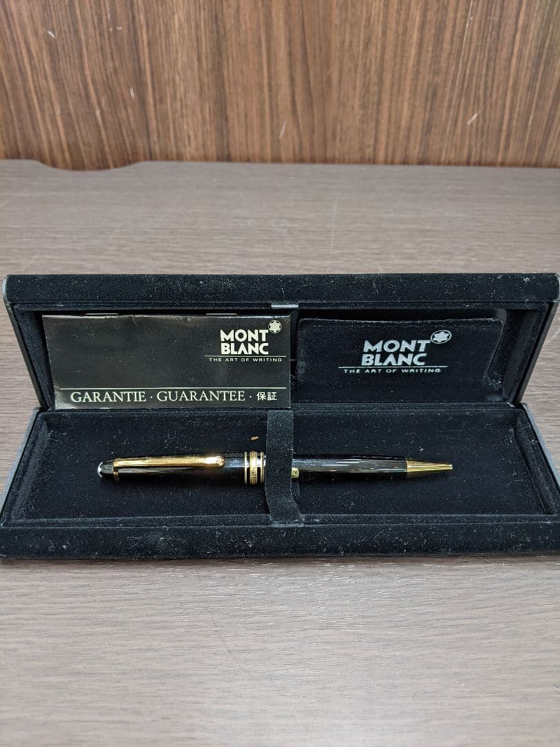 Mont Blancモンブランマイスターシュテック ボールペン 本体　黒ゴールド