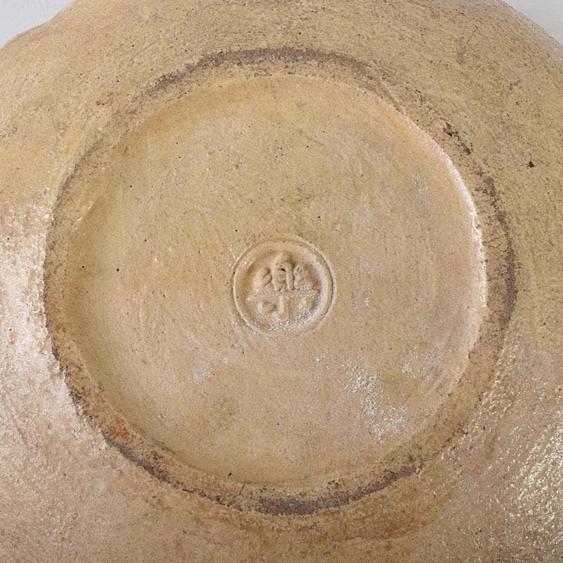 茶道具　楽焼　輪花鉢　菓子器　時代箱付　M　R7991