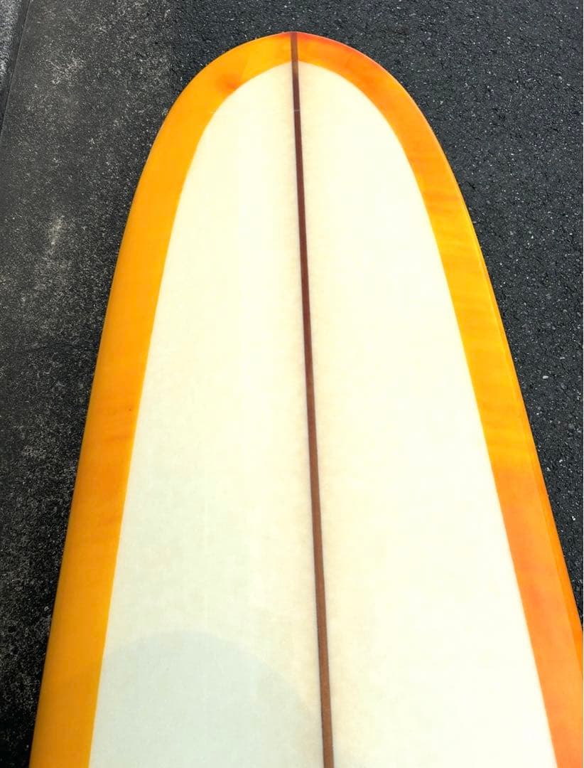 クリーム フラワー 9'6ft アブスト ロングボード シングル デッキカバー付