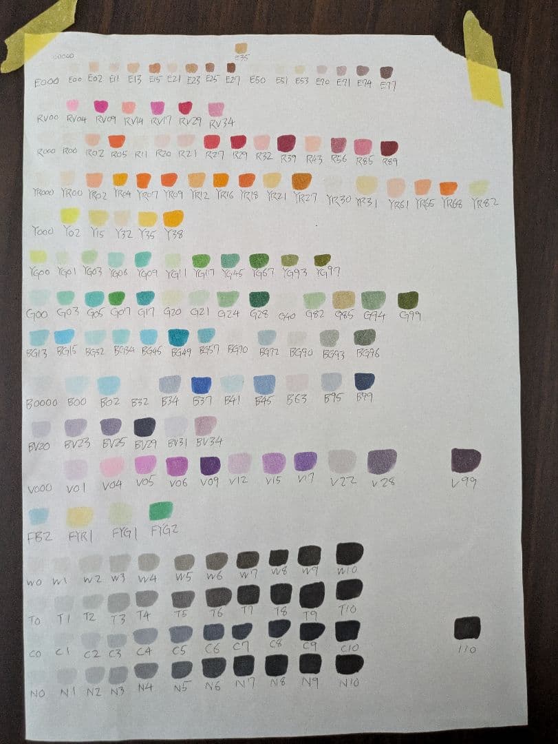 【ほぼ未使用】コピックスケッチ　180色