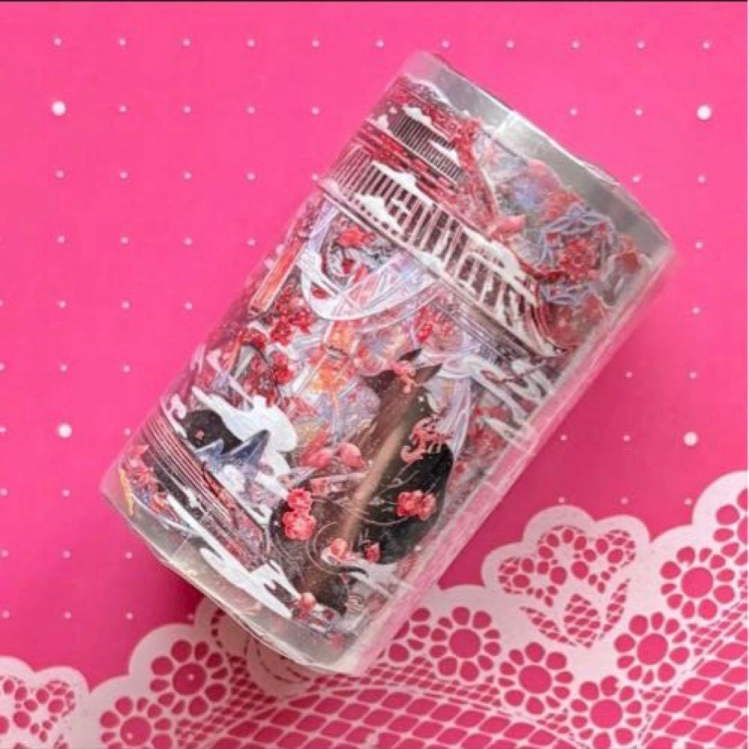 贝壳光 与狐说·冬梅 7.5cm×5m 半端巻き 和柄 キツネ