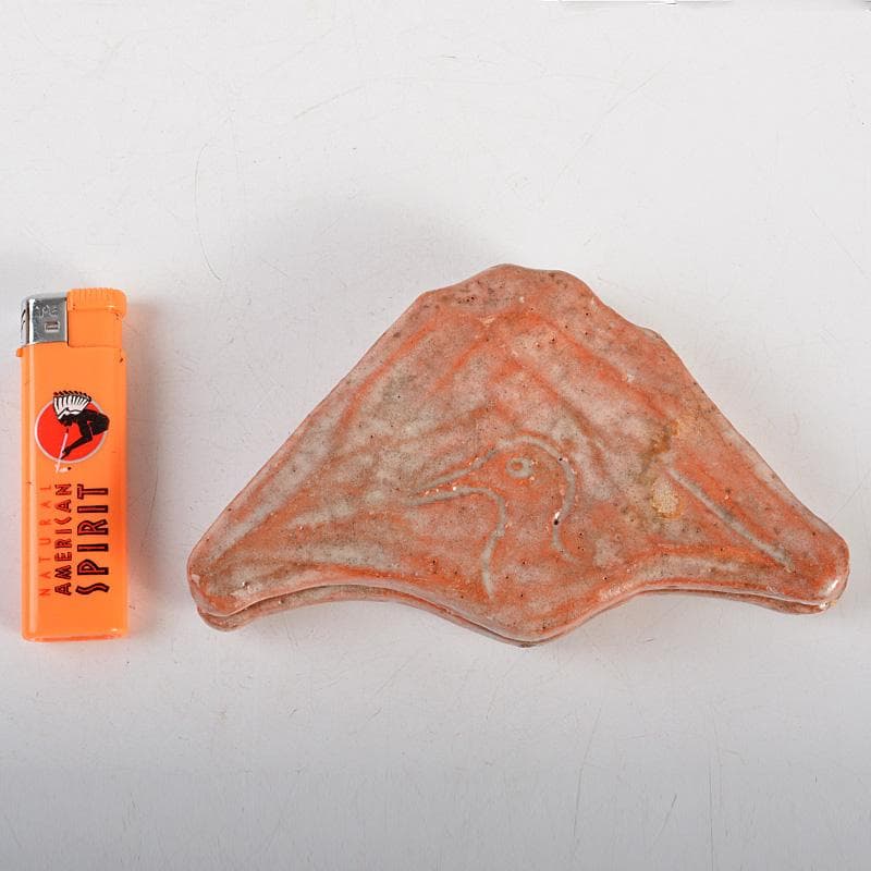 茶道具　赤楽　匁土　鳥文　香合　書付箱　Ⅴ　6281