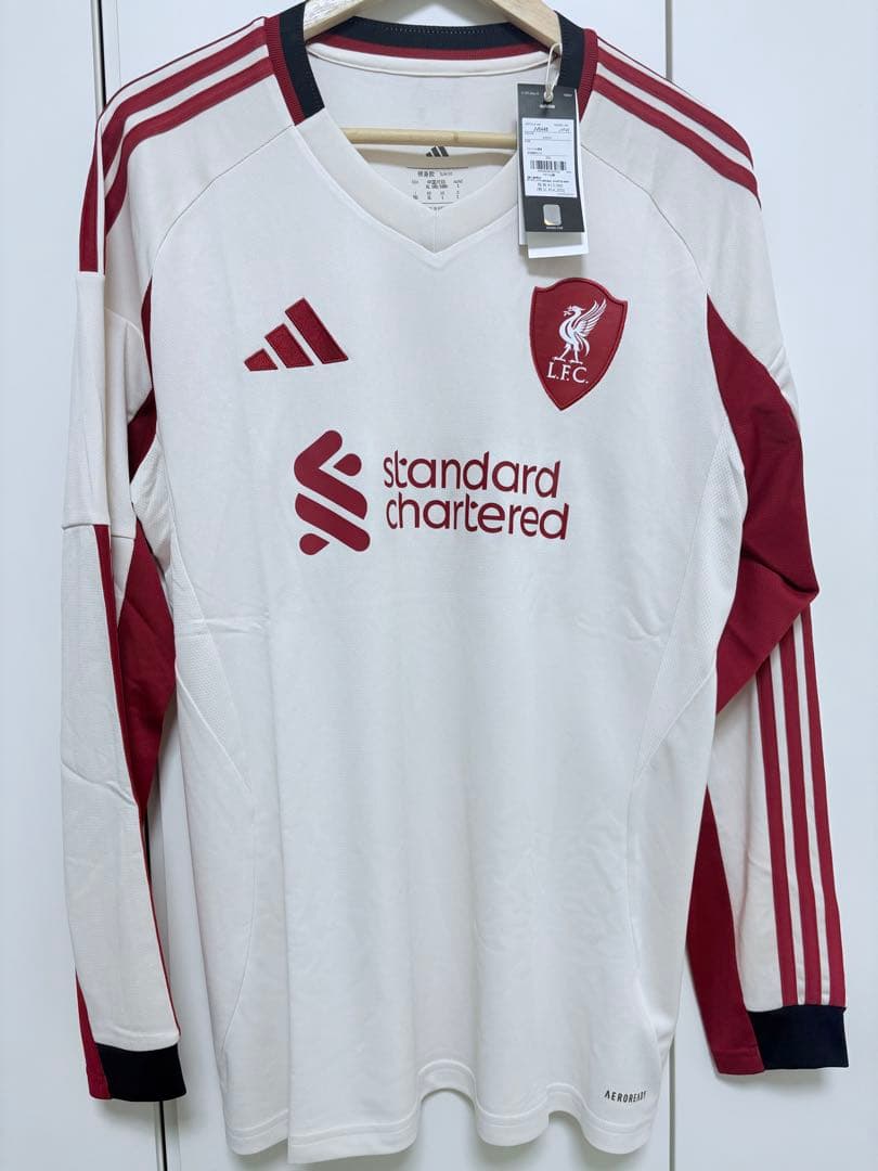 リバプール 25-26 アウェイ ユニフォーム アディダス 長袖 2XL