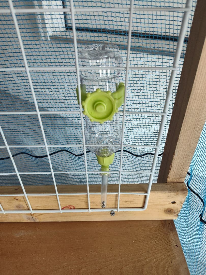 大型ケージ 木製フレーム 青メッシュ