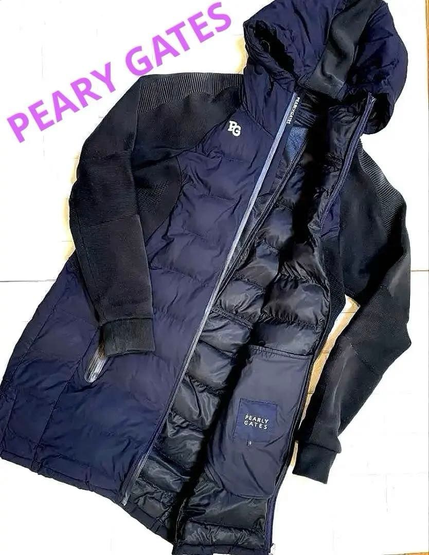 パーリーゲイツ　フード付ダウンコート　 レディース　Sサイズ