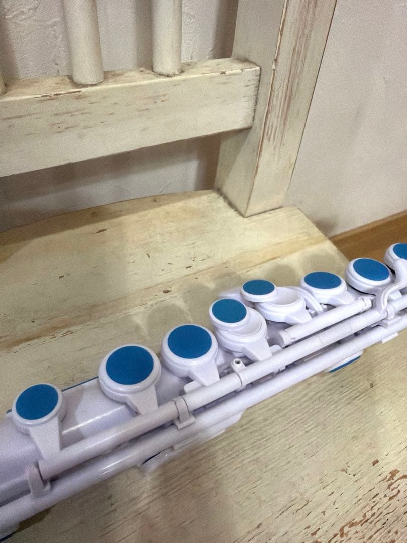NUVO jFlute 2.0 ブルー　ホワイト プラスチックフルート