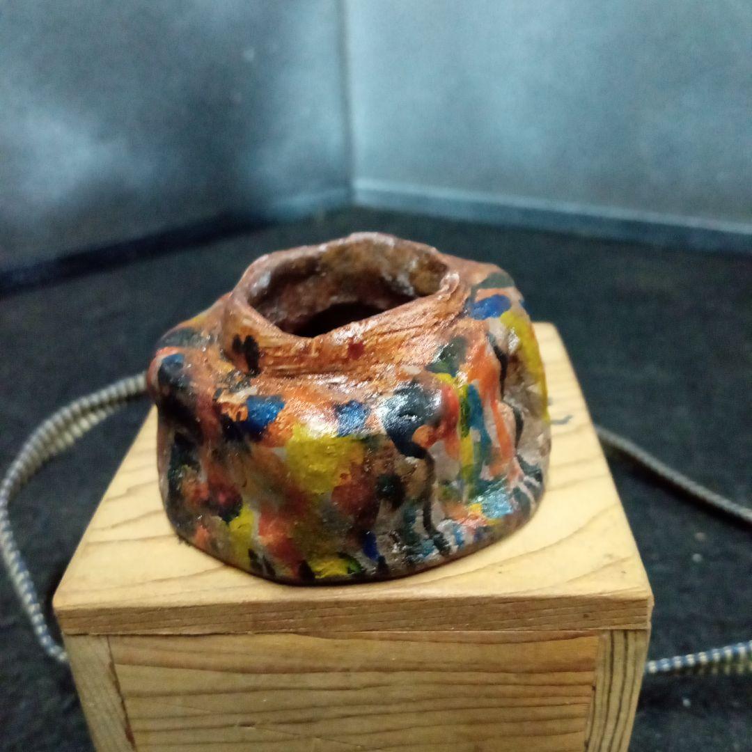 茶入、大本教、出口王仁三郎作、不二品、サイズ高３センチ、横−４．５センチ、