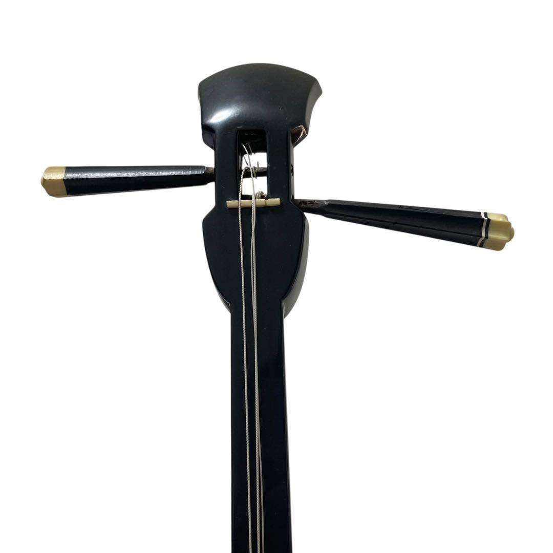 【ジャンク】三線 本蛇皮 ソフトケース付き　破れ有り　沖縄