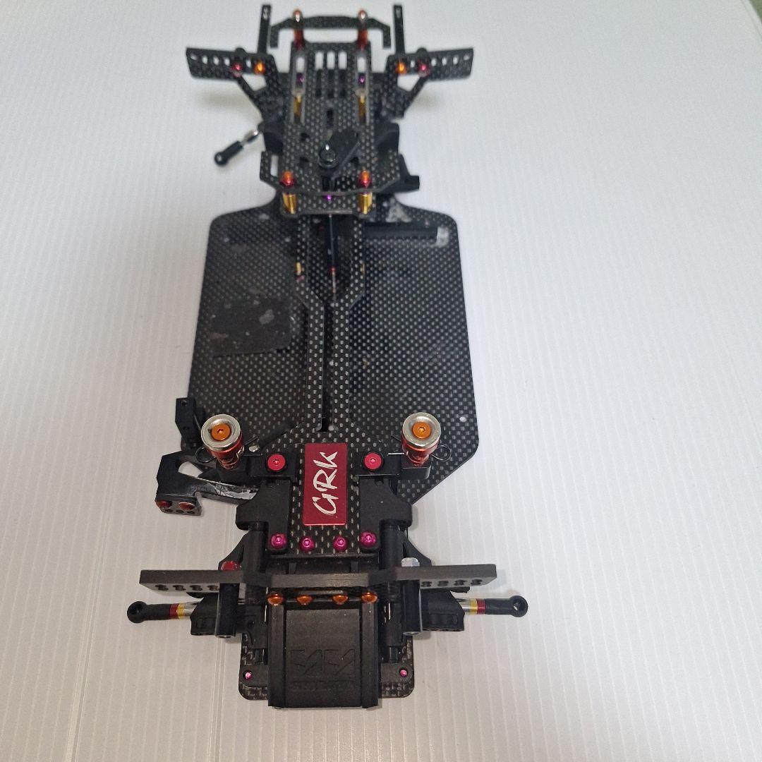 カーボンシャーシM、カーボンダンパーステイ前後。アッパーデッキBホルダー